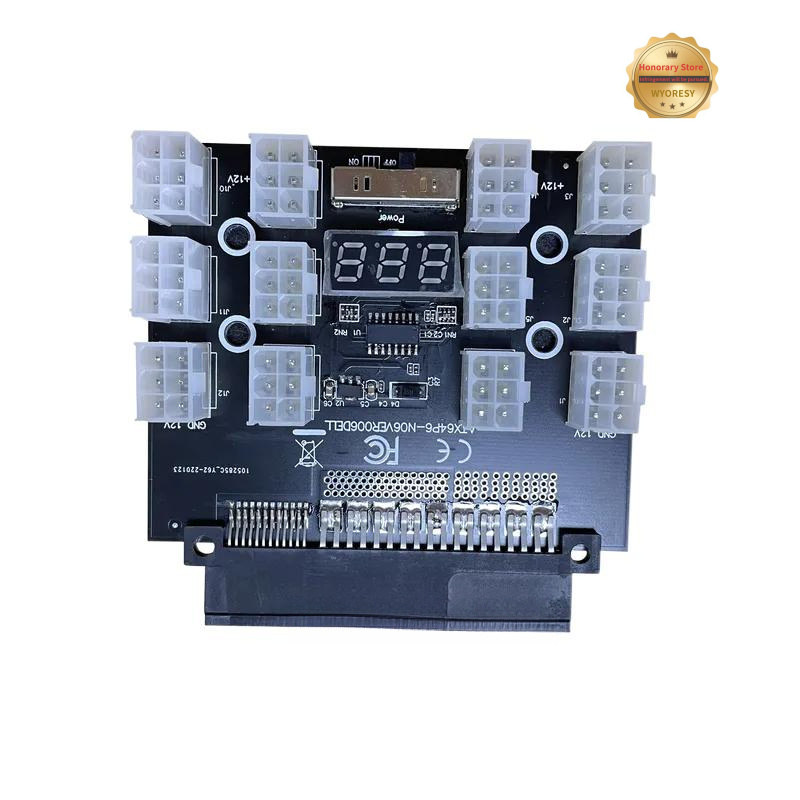 YD PCI-E 12V 50Pin to ATX 12 X - 2400W Server Psu Breakout Board review and price