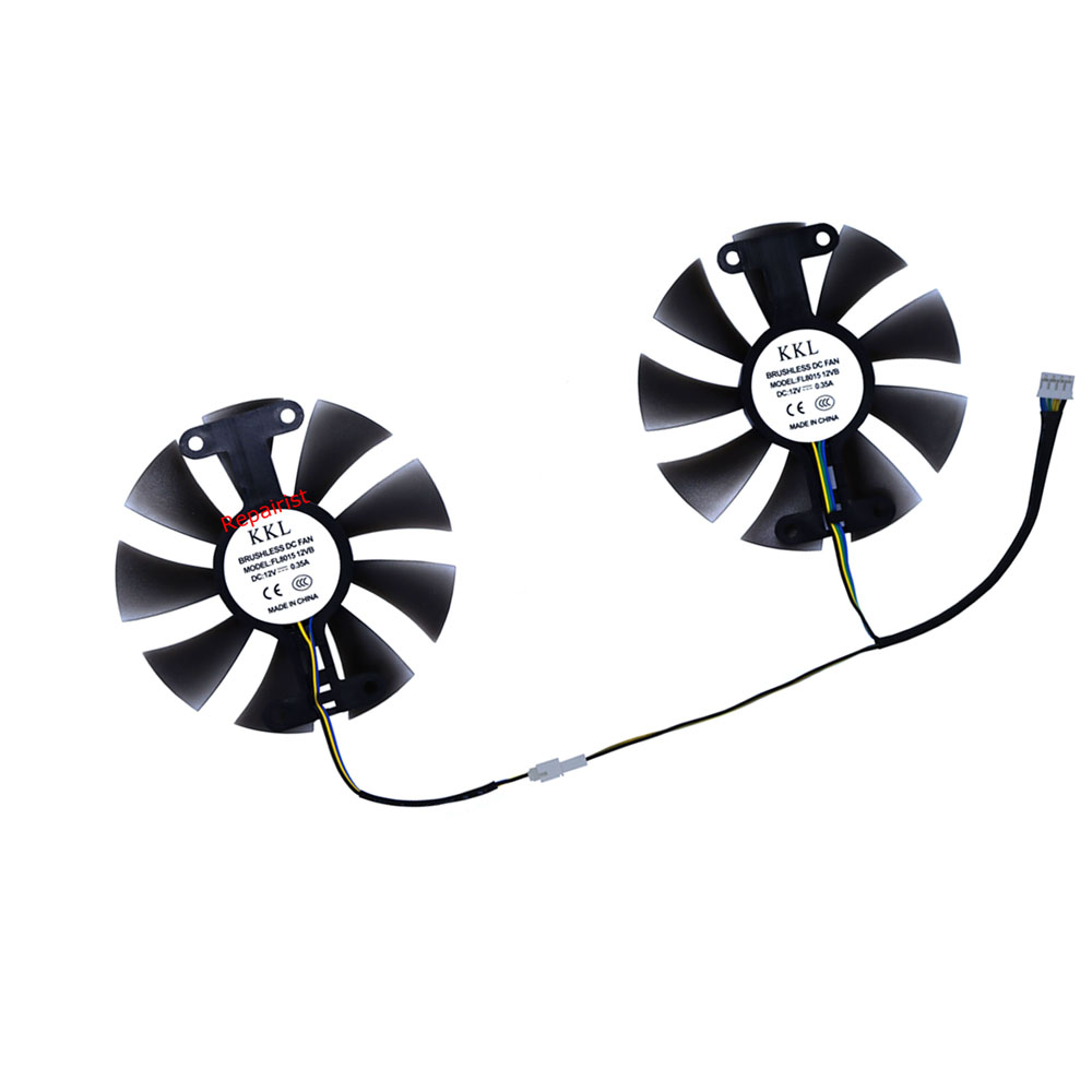 2Pcs/Set,Video Cards Fan,FL801 - Rx 580 8Gb 2048Sp Gpu review and price