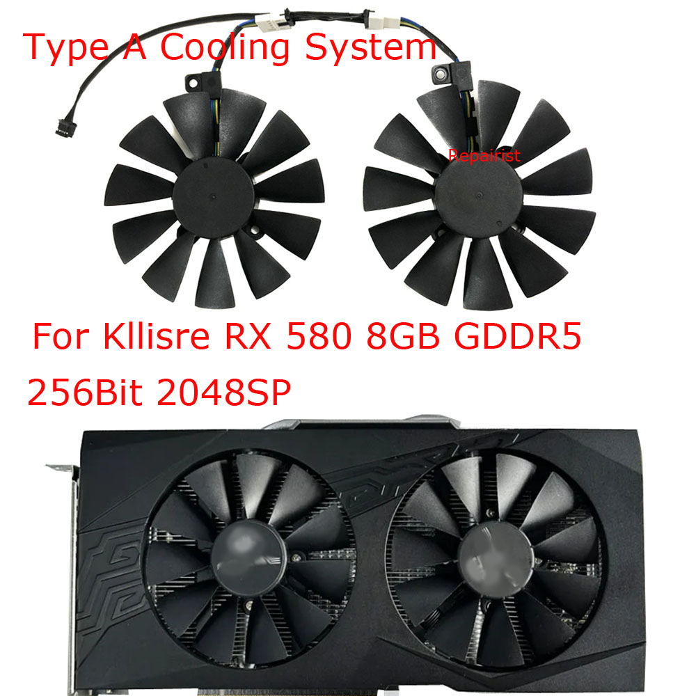 2pcs/Set,Video Cards Fan,T1292 - Rx 580 8Gb 2048Sp Gpu review and price
