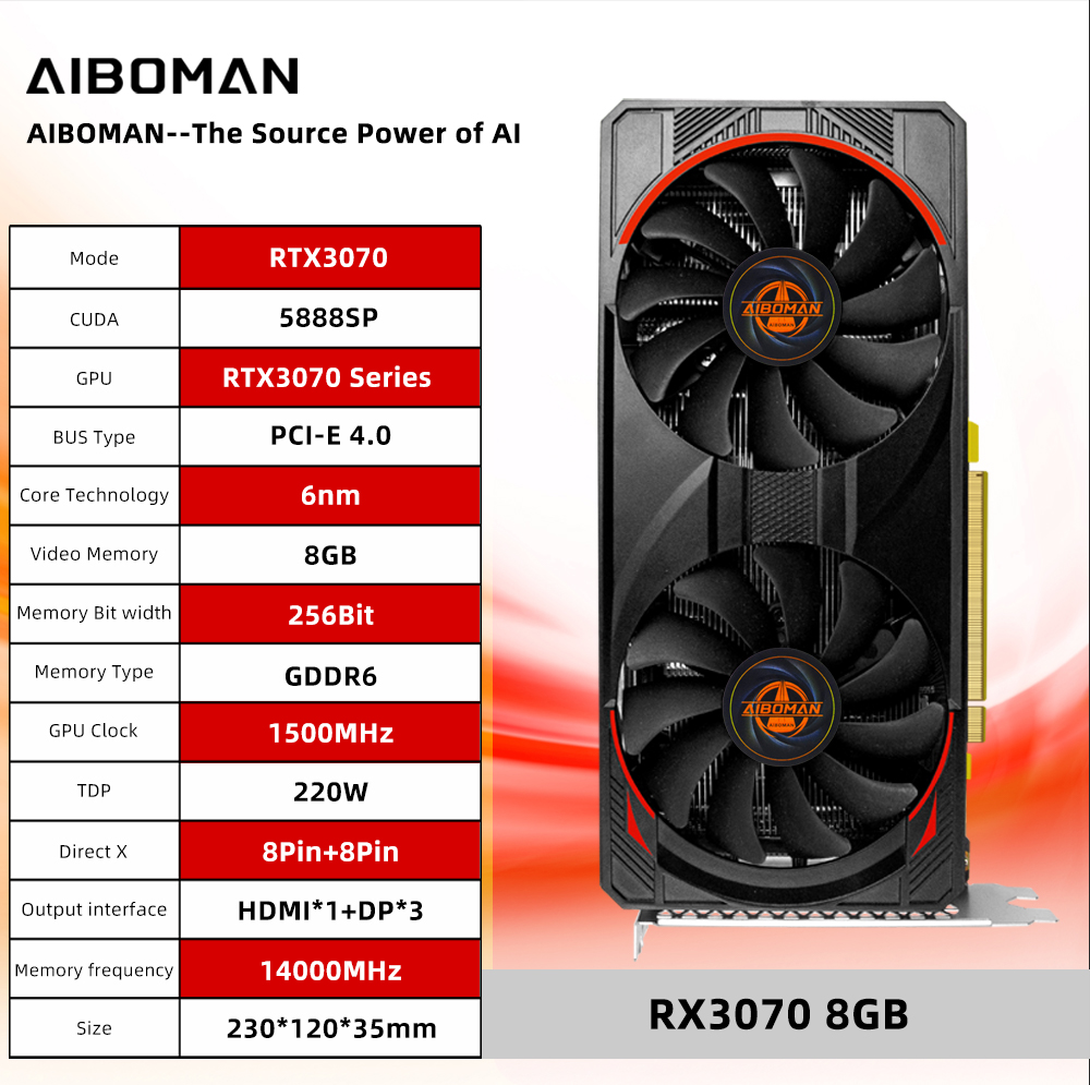 AIBOMAN Computer Graphics Card - Rtx 3070 8Gb Graphics Card review and price