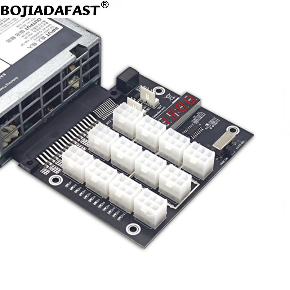 12 Ports PCIe 6Pin Connector B - 2400W Server Psu Breakout Board review and price