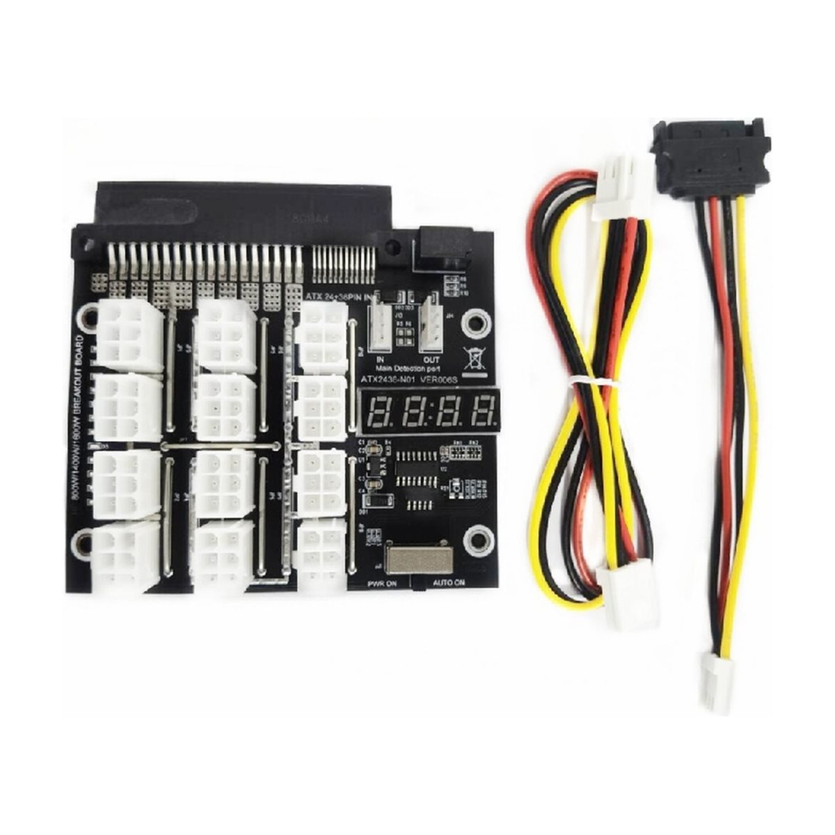 12 Ports PCIe 6Pin Connector B - 2400W Server Psu Breakout Board review and price